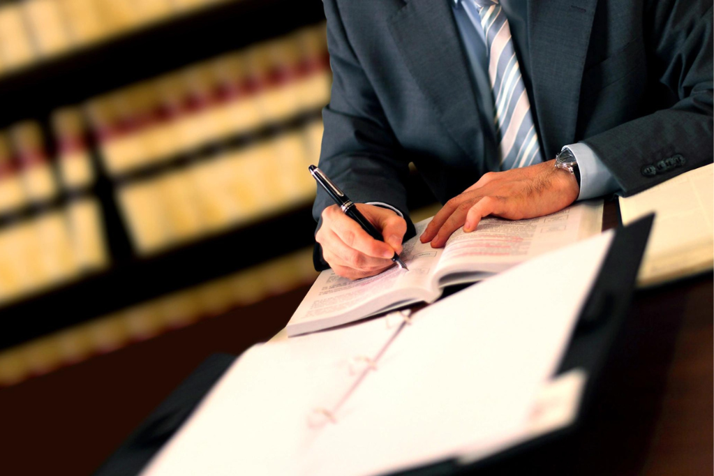 Lawyer working
